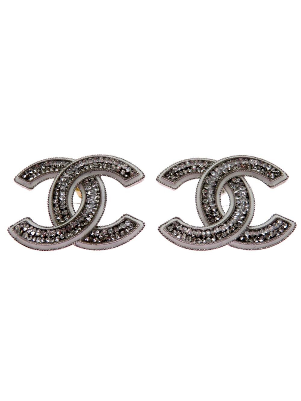 Chanel Cc Logo Earrings Metal #261271C13B